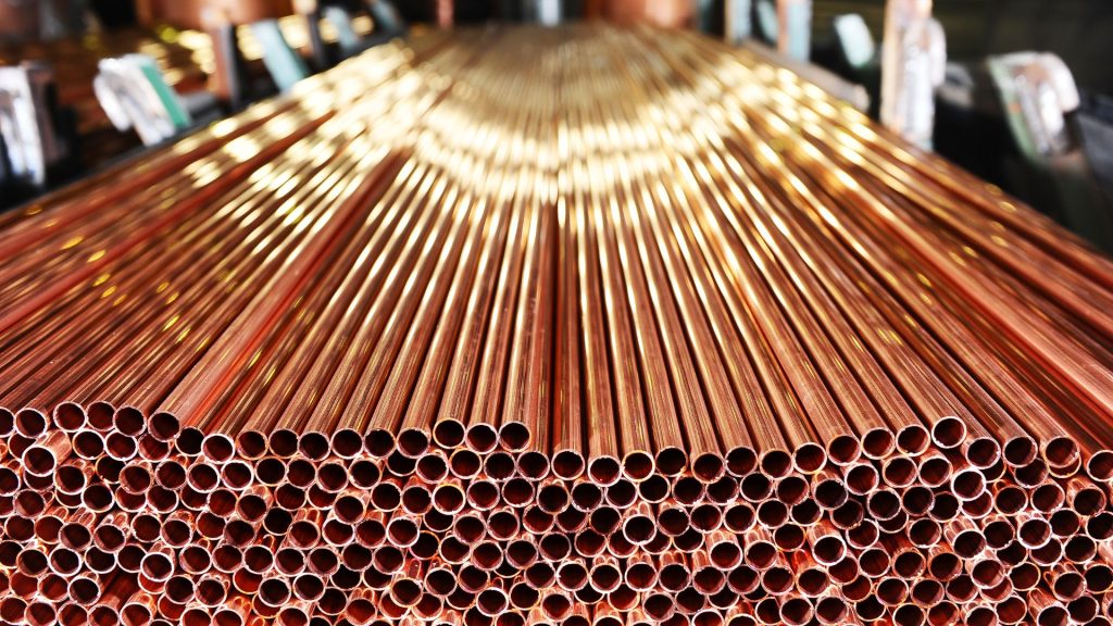 Copper Rolls In a Stack